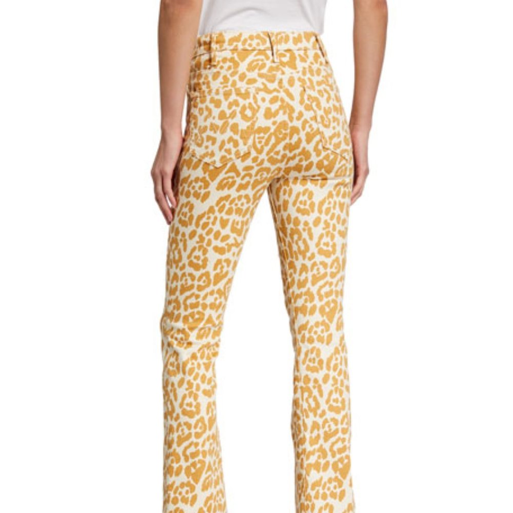 Mother The Hustler Ankle Fray Printed Jeans New